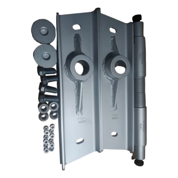 SINOTRUK HOWO NX Front Bumper Guard Mounting Bracket Kit AZ000093000730 (Pair + Axle + Washers + Bolts)