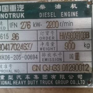 HOWO WD615.96 Diesel Engine Assembly 375HP - Engine Parts part, photo 6